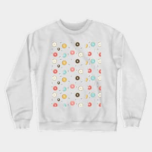 Tasty Donuts Pattern Crewneck Sweatshirt